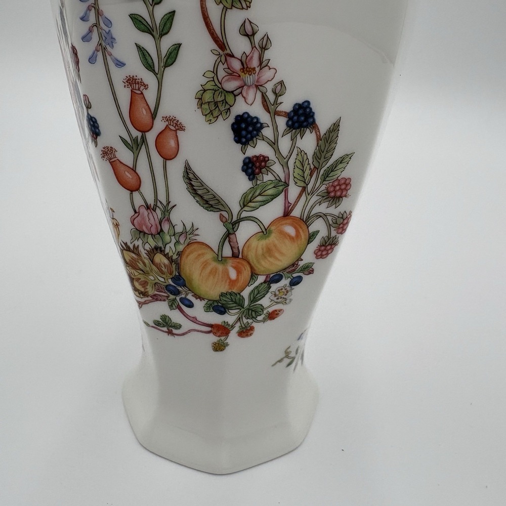Aynsley Bud Case SOMERSET Floral Fruit Pattern Fine Bone China Made In England‎ - Picture 3 of 11